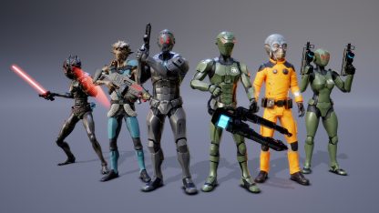 SCI FI SHOOTER CHARACTERS PACK VOL 3