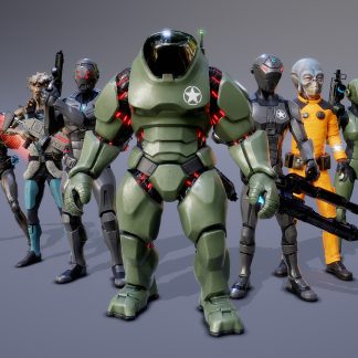 SCI FI SHOOTER CHARACTERS PACK VOL 3