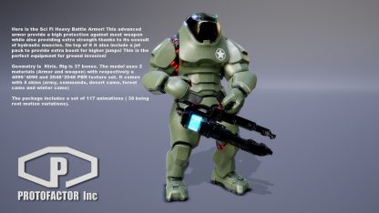 SCI FI HEAVY BATTLE ARMOR - Image 2