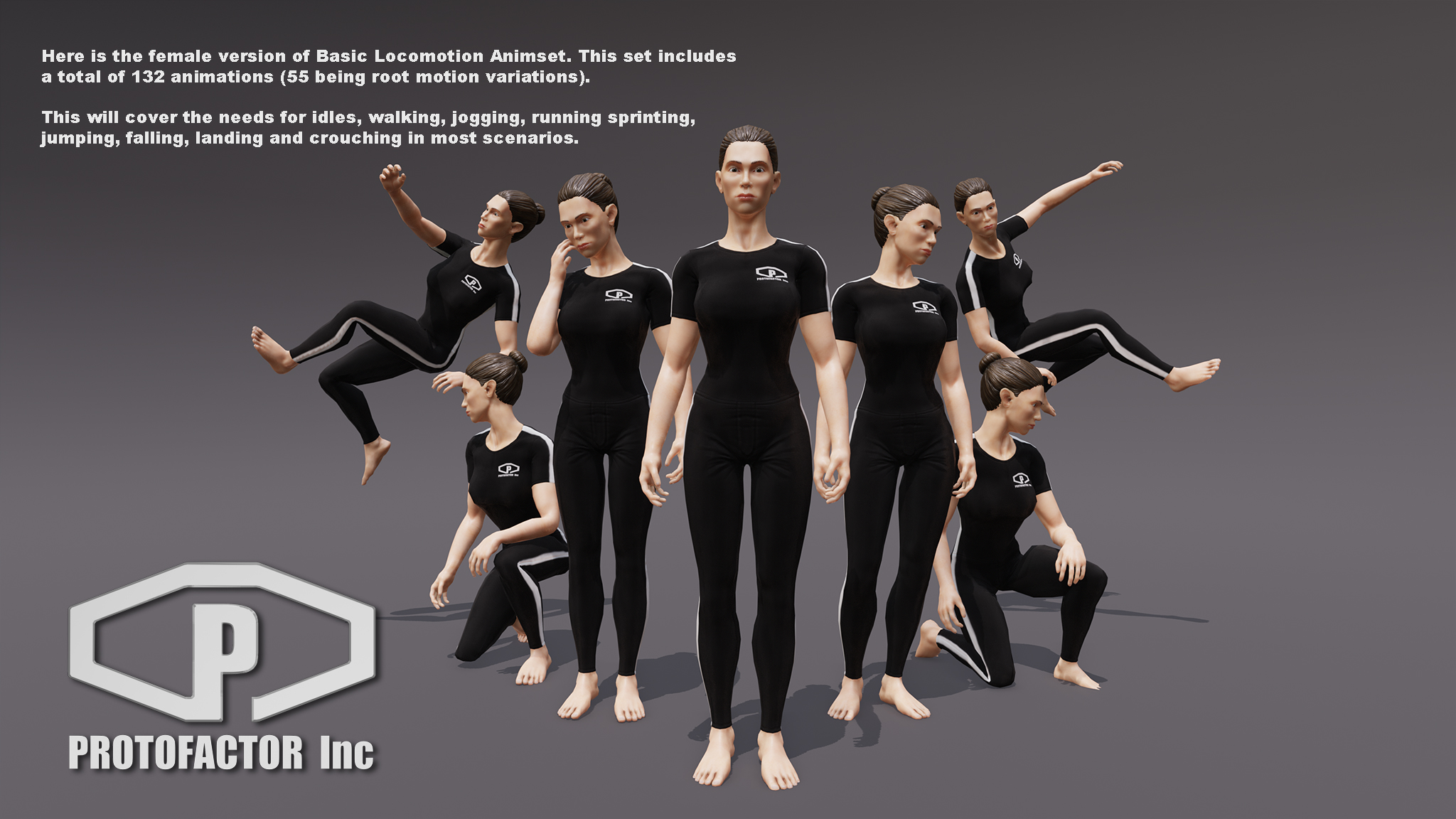 ANIMSET: FEMALE BASIC LOCOMOTION - Image 2